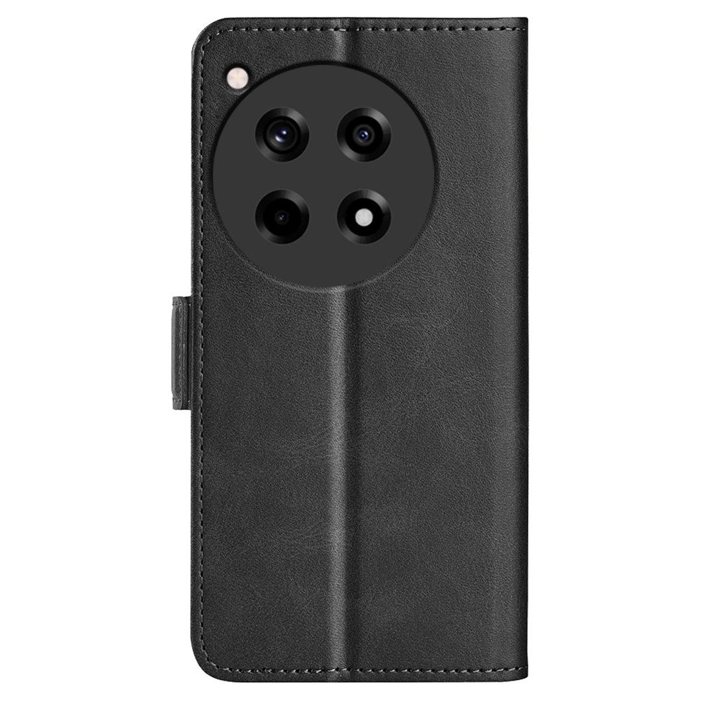 EIDERWOOD OnePlus 12R Glossy Faux Leather Wallet Case - Black
