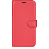 EIDERWOOD Honor X7b / 90 Smart Faux Leather Flip Case with Cardholder & Stand Function - Red