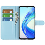 EIDERWOOD Honor X7b / 90 Smart Faux Leather Flip Case with Cardholder & Stand Function - Blue