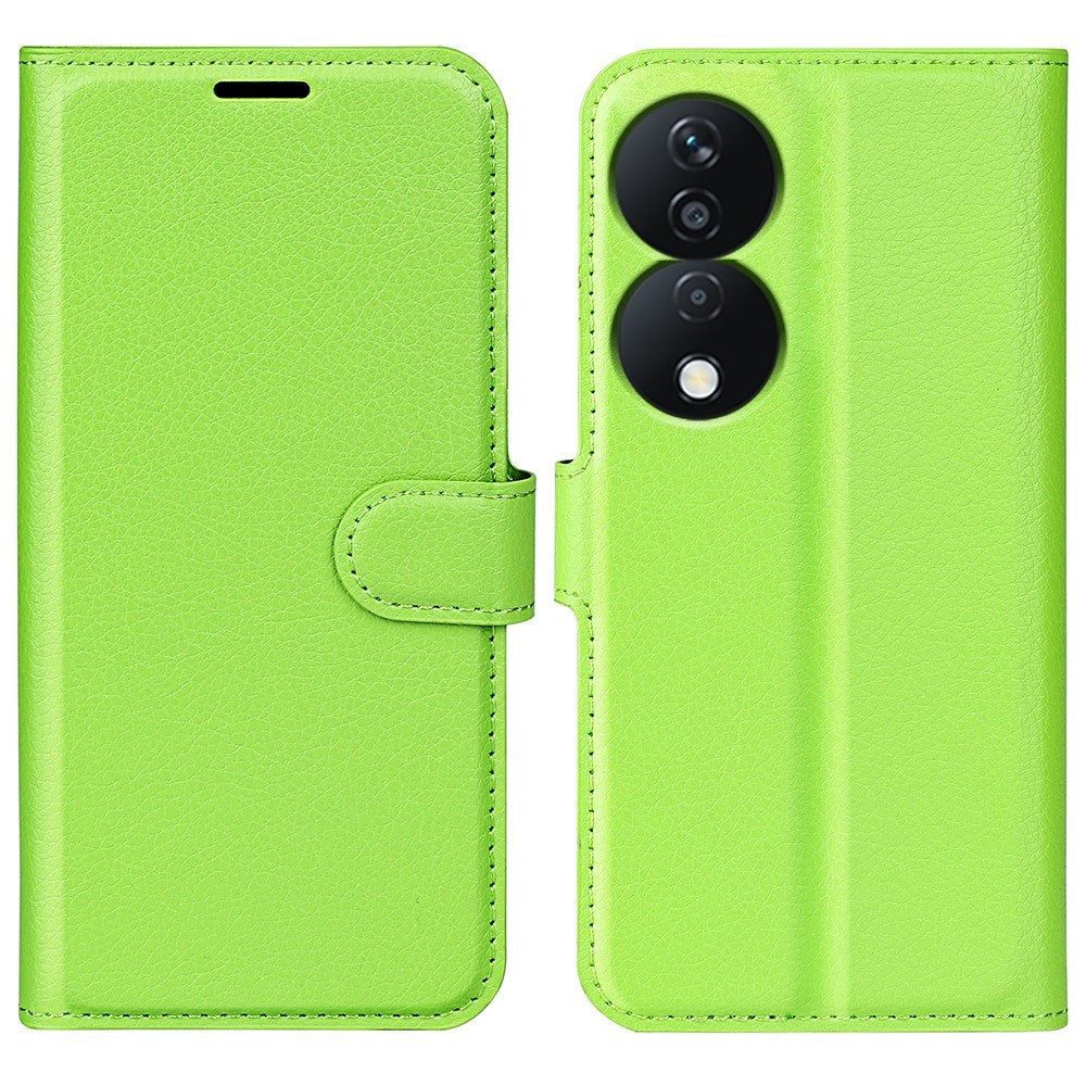 EIDERWOOD Honor X7b / 90 Smart Faux Leather Flip Case with Cardholder & Stand Function - Green