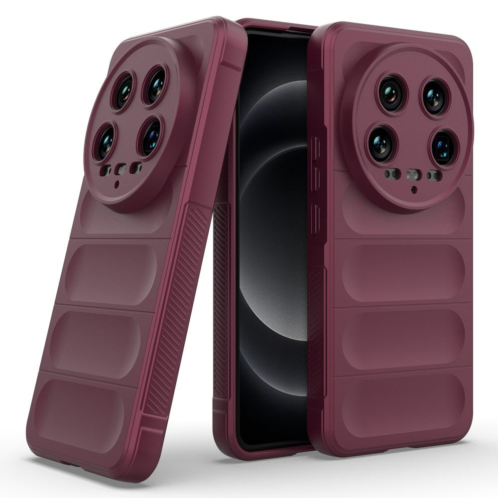 EIDERWOOD Xiaomi 14 Ultra Flexible Plastic Case - Wine Red