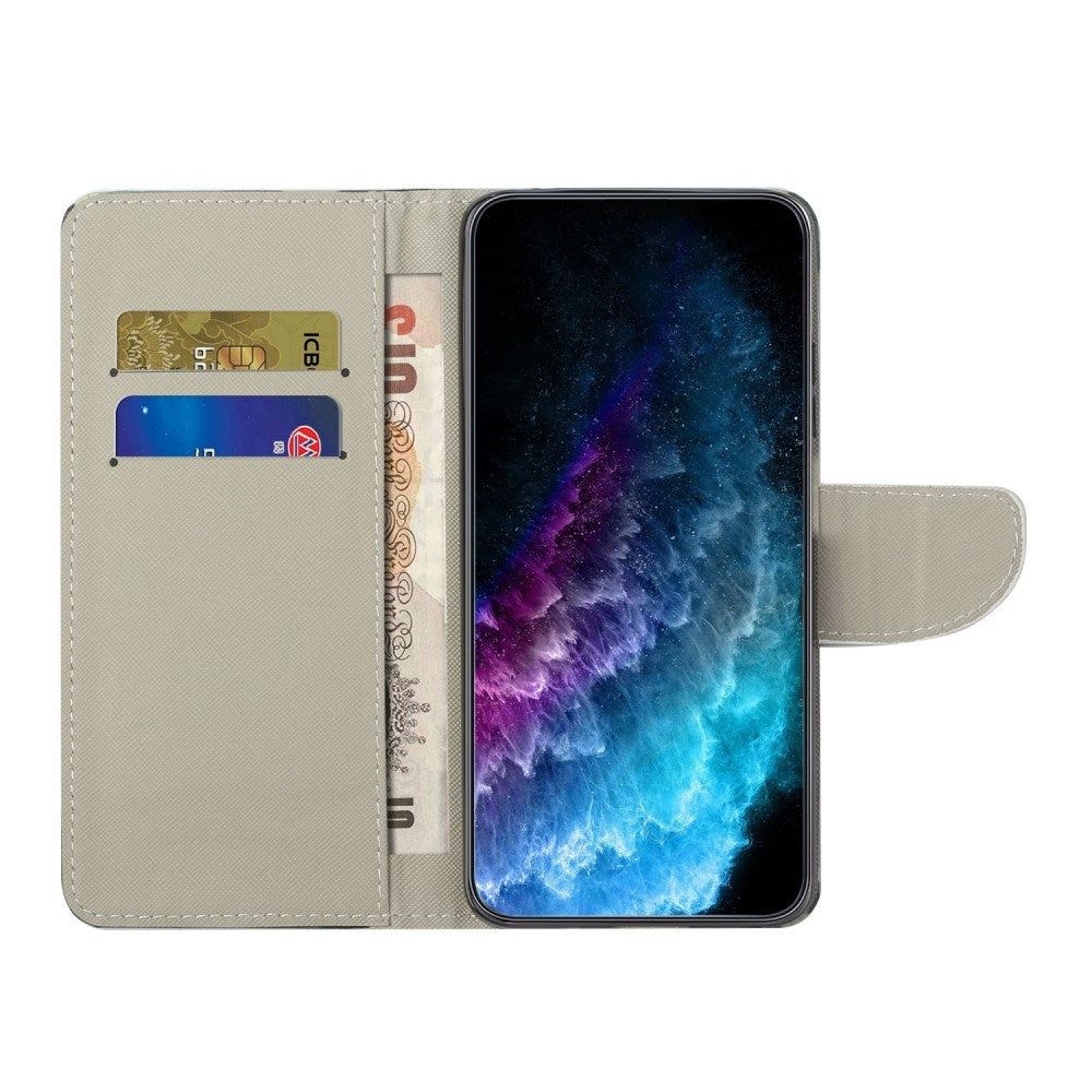 EIDERWOOD Motorola Moto G24 Power Leather Wallet Case w. Print - "Don't Touch My Phone"