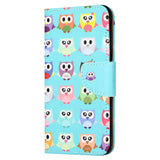 EIDERWOOD Motorola Moto G24 Power Leather Wallet Case w. Print - Owls