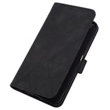 EIDERWOOD Motorola Moto G Play 5G (2024) Soft Leather Wallet Case - Geometry Pattern - Black