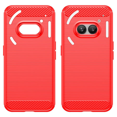 EIDERWOOD Nothing Phone (2a) / (2a) Plus Brushed Carbon Case - Red