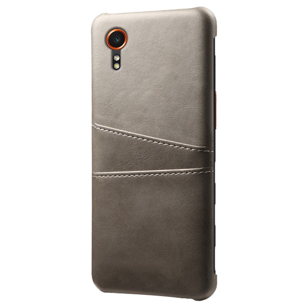 EIDERWOOD Samsung Galaxy Xcover 7 Faux Leather Case with Built-in Cardholder - Grey