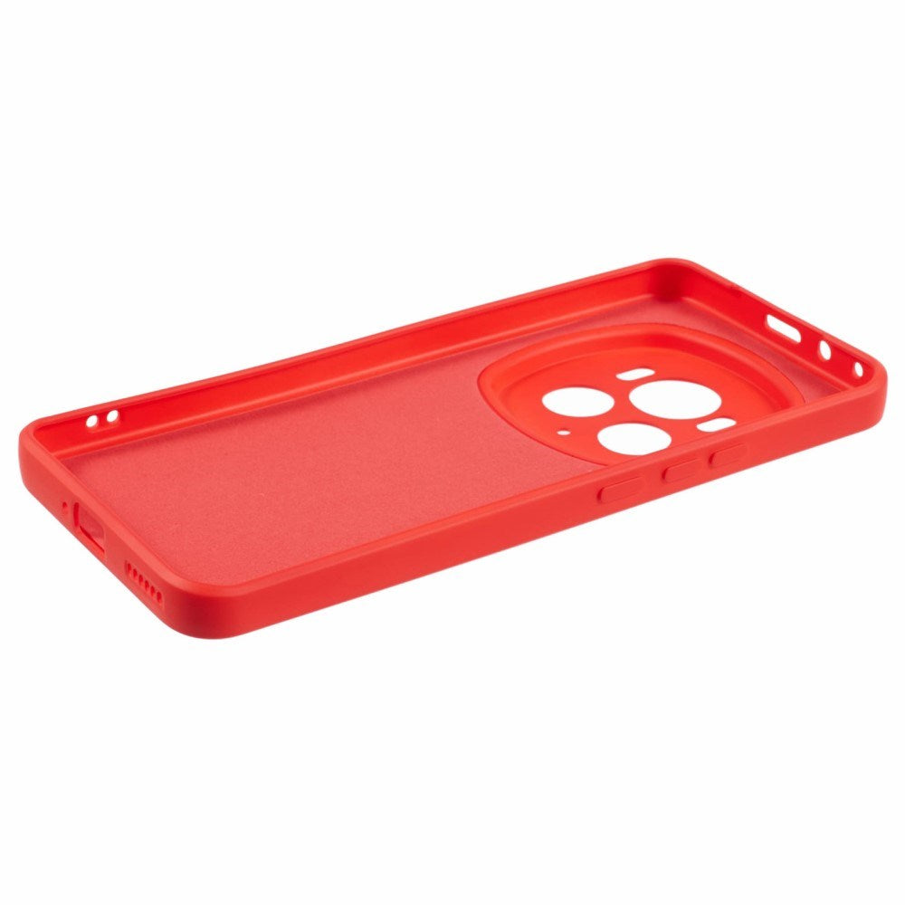 EIDERWOOD Honor Magic6 Pro 5G Case – Flexible Plastic Cover with Fiber Lining and Precise Lens Cutout - Red