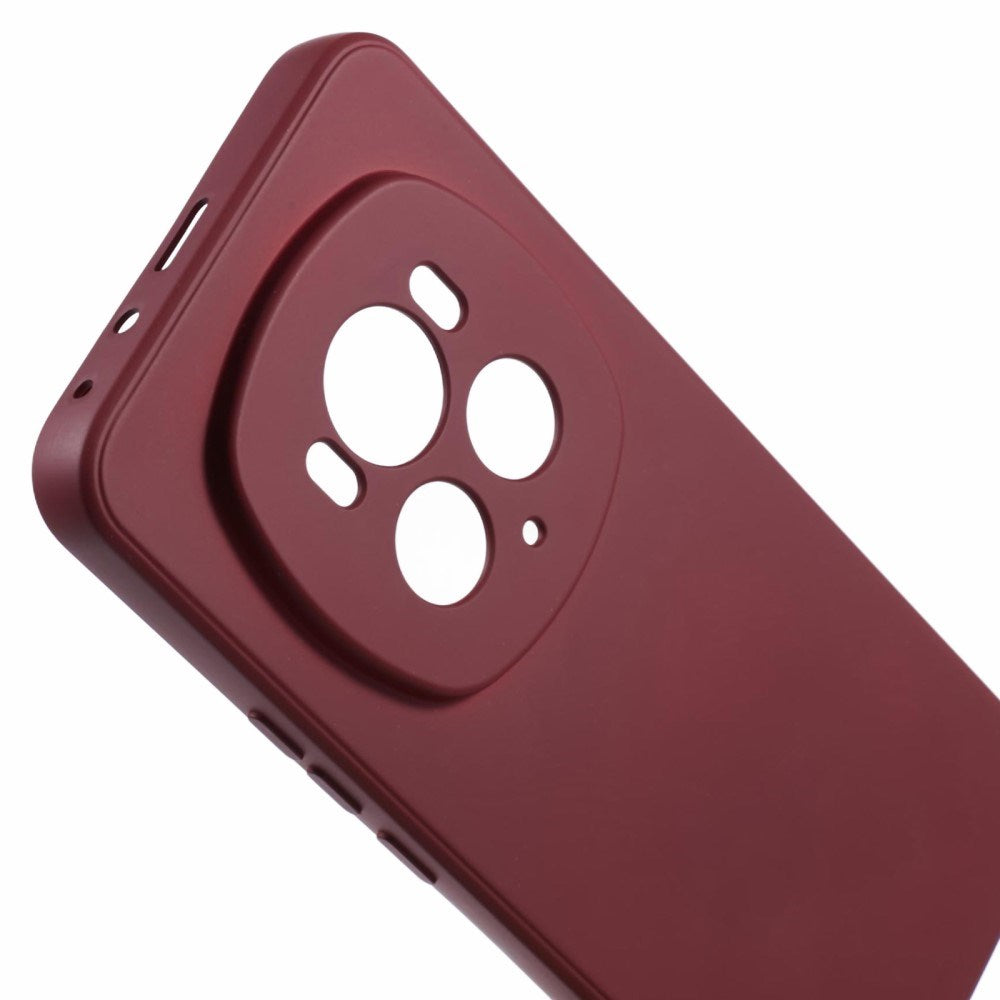 EIDERWOOD Honor Magic6 Pro 5G Case – Flexible Plastic Cover with Fiber Lining and Precise Lens Cutout - Wine Red