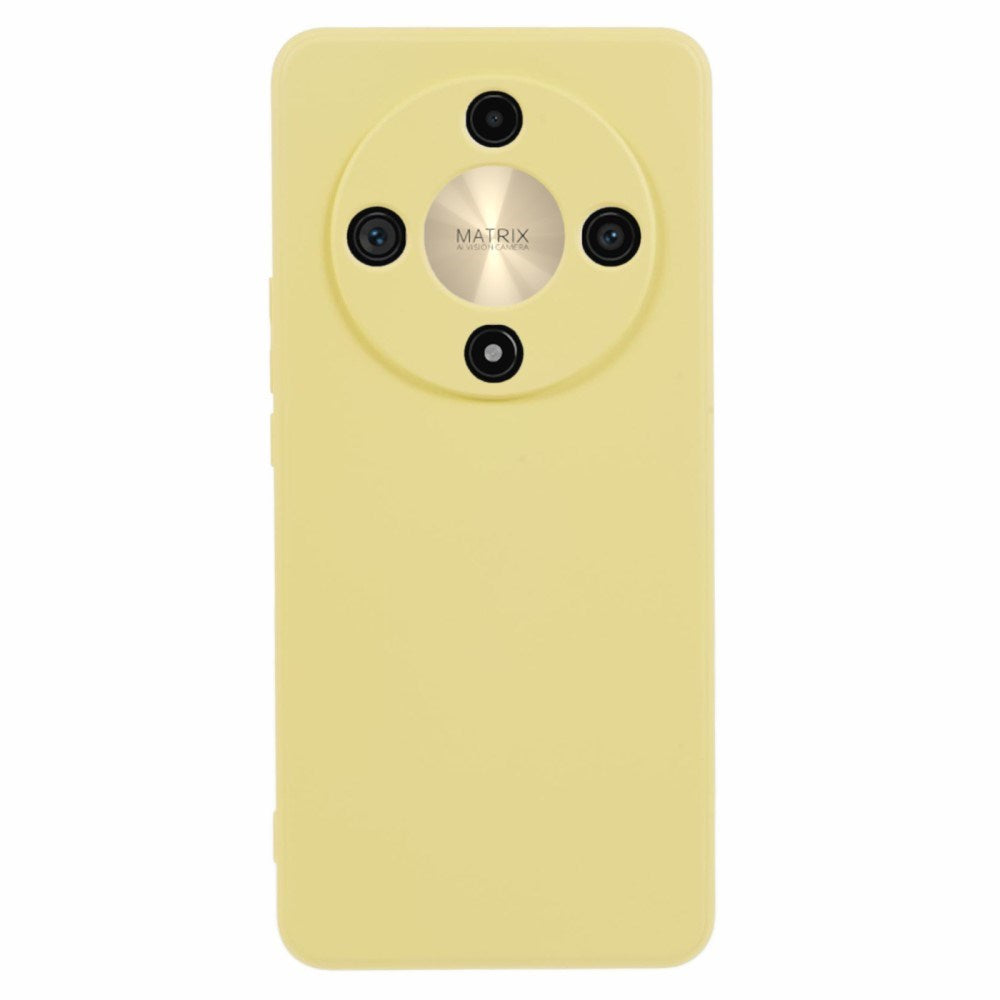 EIDERWOOD Honor Magic6 Lite 5G Case – Flexible Plastic Cover with Fiber Lining and Precise Lens Cutout - Yellow