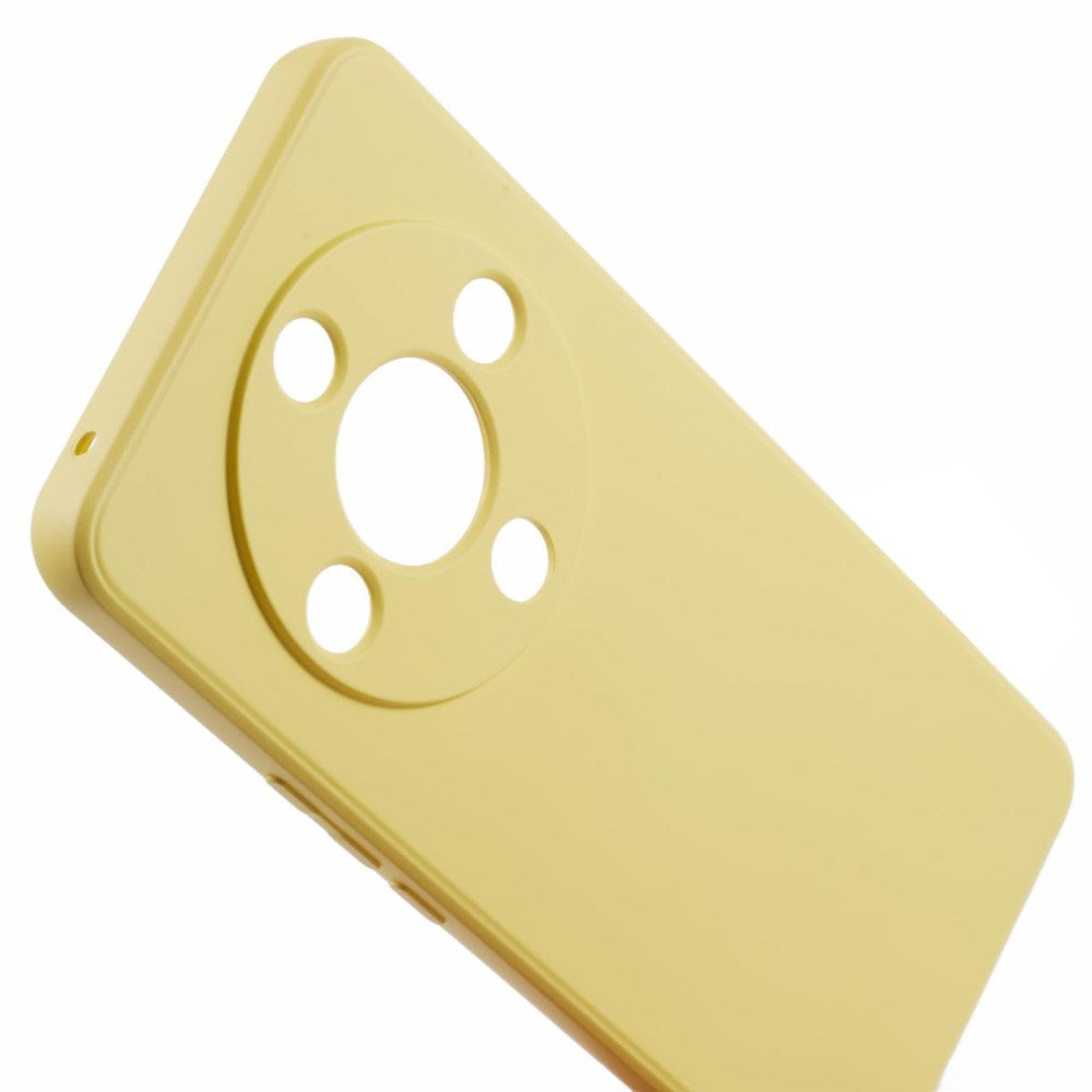 EIDERWOOD Honor Magic6 Lite 5G Case – Flexible Plastic Cover with Fiber Lining and Precise Lens Cutout - Yellow