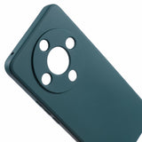 EIDERWOOD Honor Magic6 Lite 5G Case – Flexible Plastic Cover with Fiber Lining and Precise Lens Cutout - Dark Green