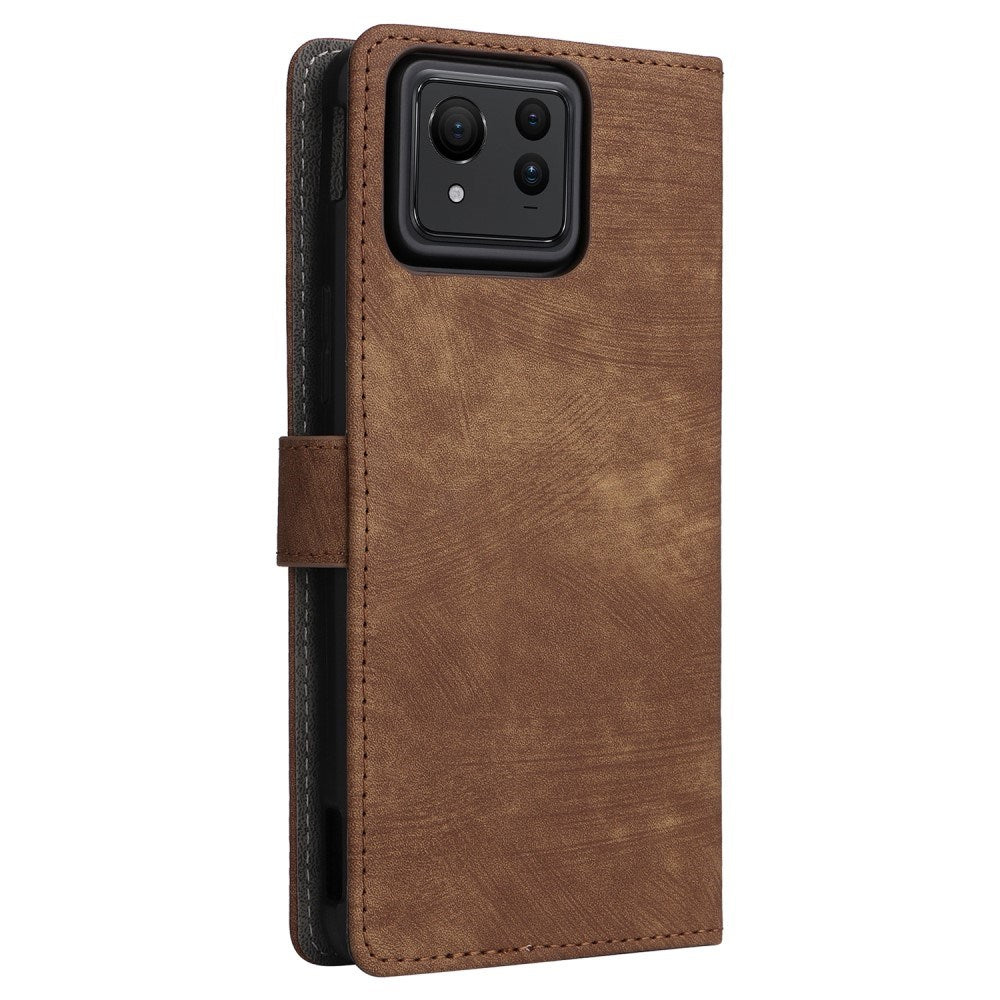 EIDERWOOD Asus Zenfone 11 Ultra Leather Case with Wallet and Strap - Brown