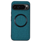 EIDERWOOD Google Pixel 9 Pro XL Plastic Case with Rough Texture - MagSafe Compatible - Dark Green