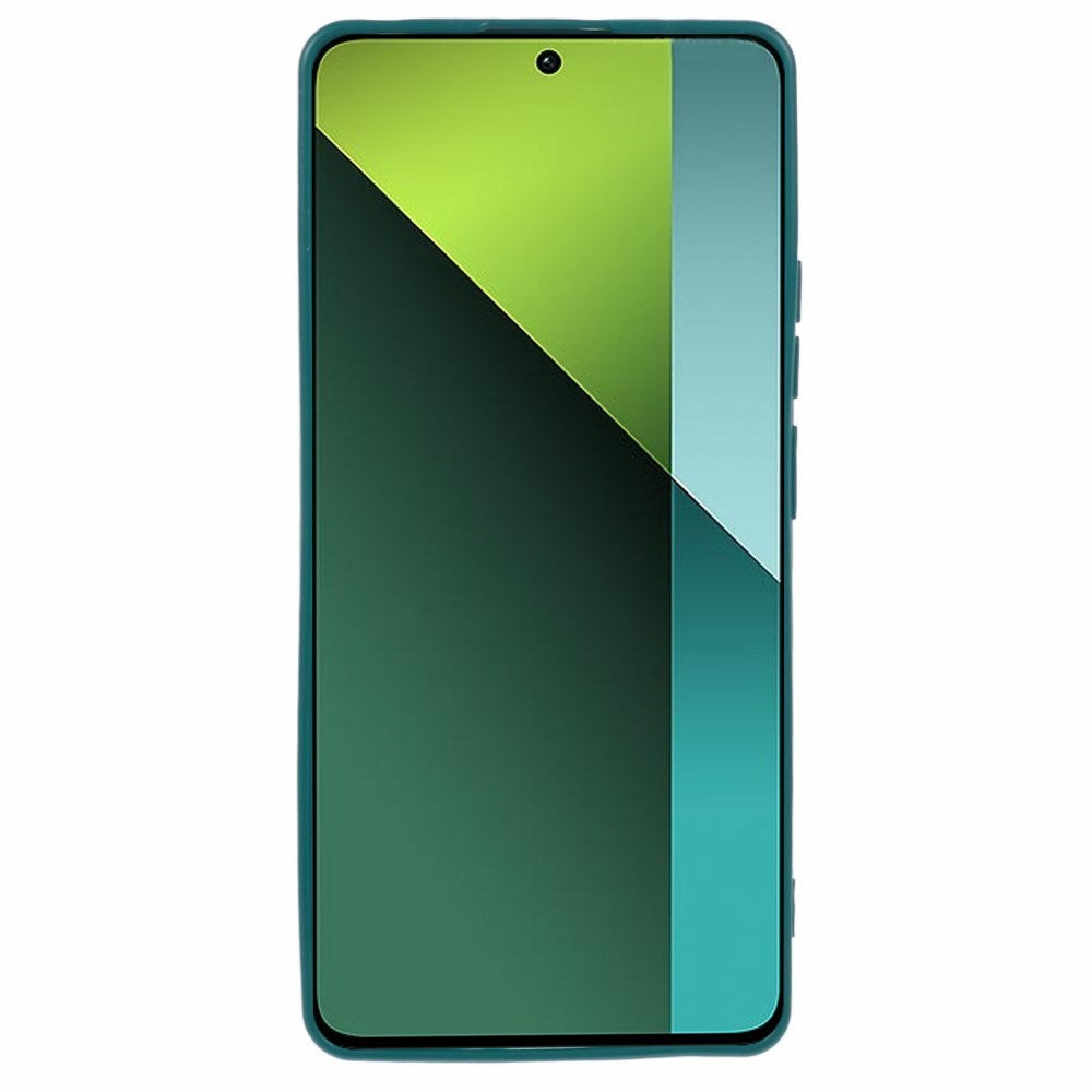 EIDERWOOD Xiaomi Redmi Note 13 Pro (4G) / Poco M6 Pro Flexible Plastic Cover with Leather Cushion - Green