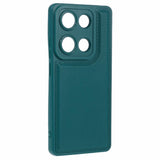 EIDERWOOD Xiaomi Redmi Note 13 Pro (4G) / Poco M6 Pro Flexible Plastic Cover with Leather Cushion - Green