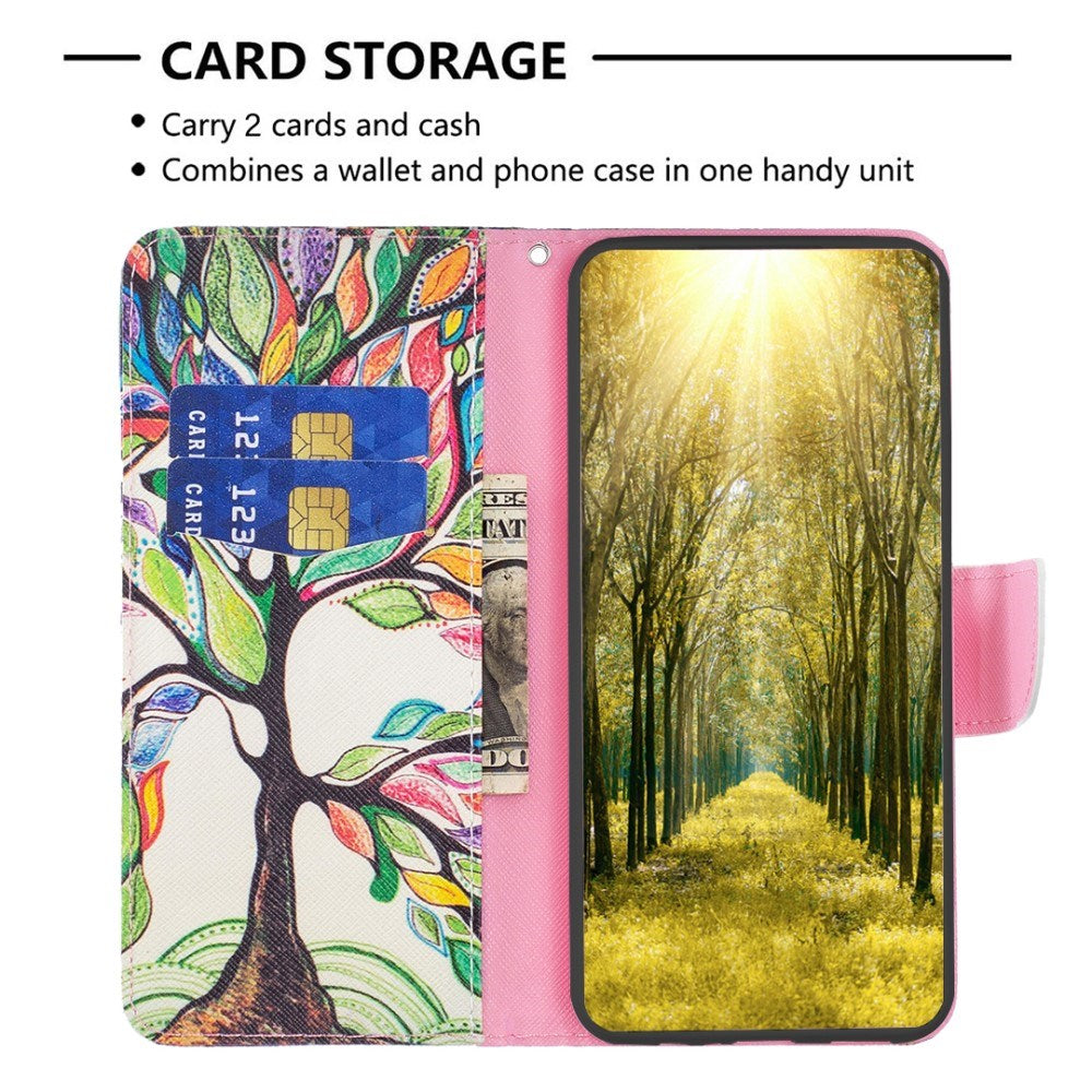 EIDERWOOD Sony Xperia 1 VI Leather Wallet Case & Print - Colorful Tree