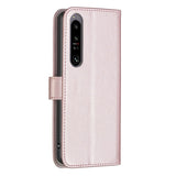 EIDERWOOD Sony Xperia 1 VI Faux Leather Flip Cover with Stand Function & Card Holder - Rose Gold