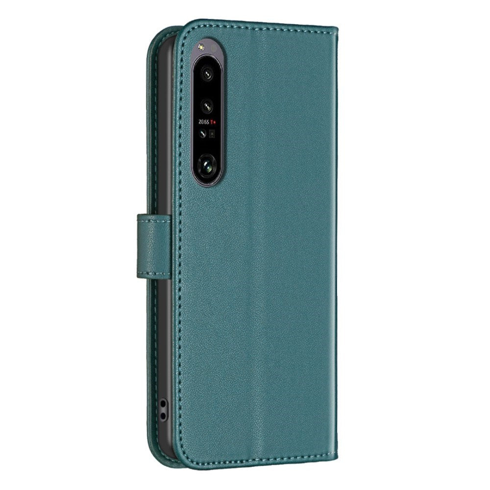 EIDERWOOD Sony Xperia 1 VI Faux Leather Flip Cover with Stand Function & Card Holder - Green