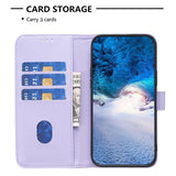 EIDERWOOD Samsung Galaxy M15 (5G) Faux Leather Flip Cover with Stand Function & Card Holder - Lavender