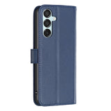 EIDERWOOD Samsung Galaxy M15 (5G) Faux Leather Flip Cover with Stand Function & Card Holder - Blue