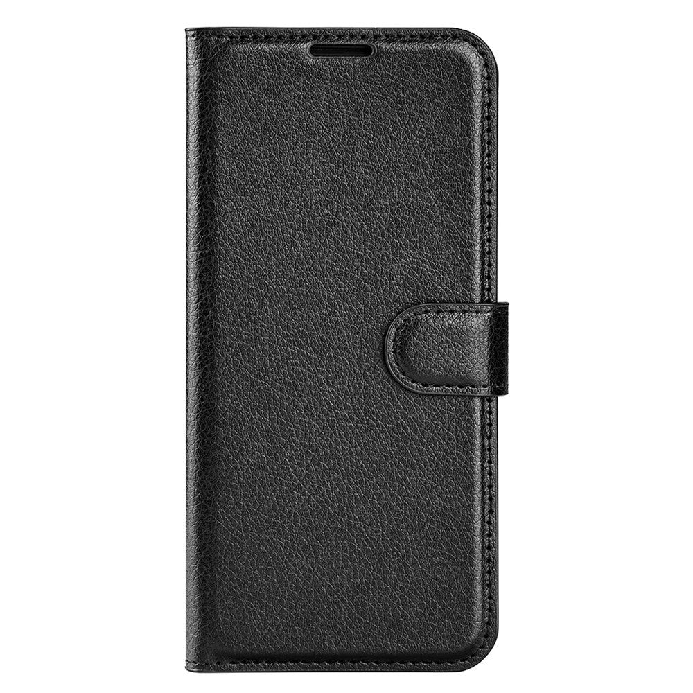 EIDERWOOD Google Pixel 9 Pro XL Litchi Leather Flip Case w. Wallet - Black