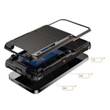 EIDERWOOD Samsung Galaxy S23 FE Tough Case with Card Holder - Black