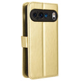 EIDERWOOD Google Pixel 9 / 9 Pro Leather Flip Case w. Stand & Wallet - Gold