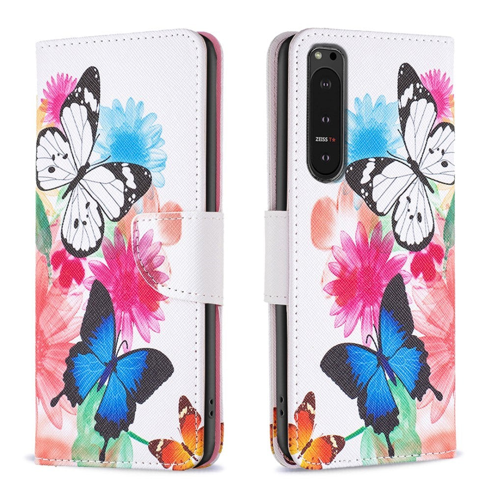 EIDERWOOD Sony Xperia 10 VI Leather Wallet Case & Print - Two Butterflies