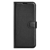 EIDERWOOD Asus Zenfone 11 Ultra PU Litchi Leather Flip Case with Wallet & Stand Function - Black