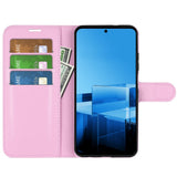 EIDERWOOD Asus Zenfone 11 Ultra PU Litchi Leather Flip Case with Wallet & Stand Function - Pink