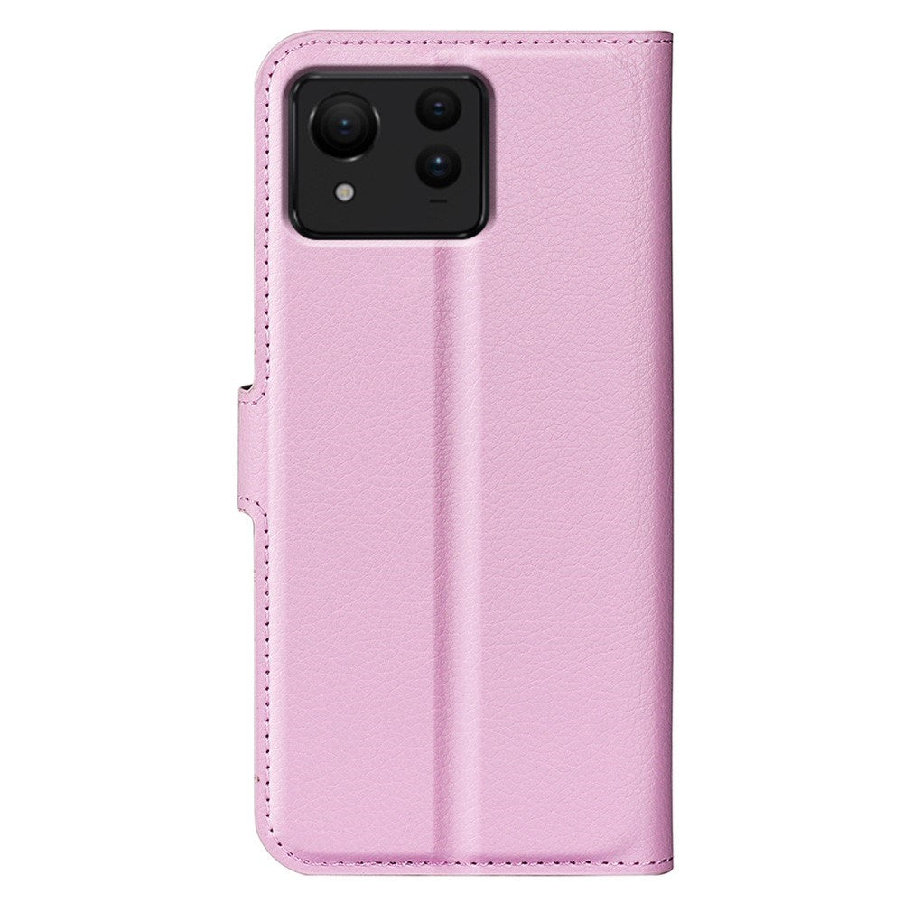 EIDERWOOD Asus Zenfone 11 Ultra PU Litchi Leather Flip Case with Wallet & Stand Function - Pink