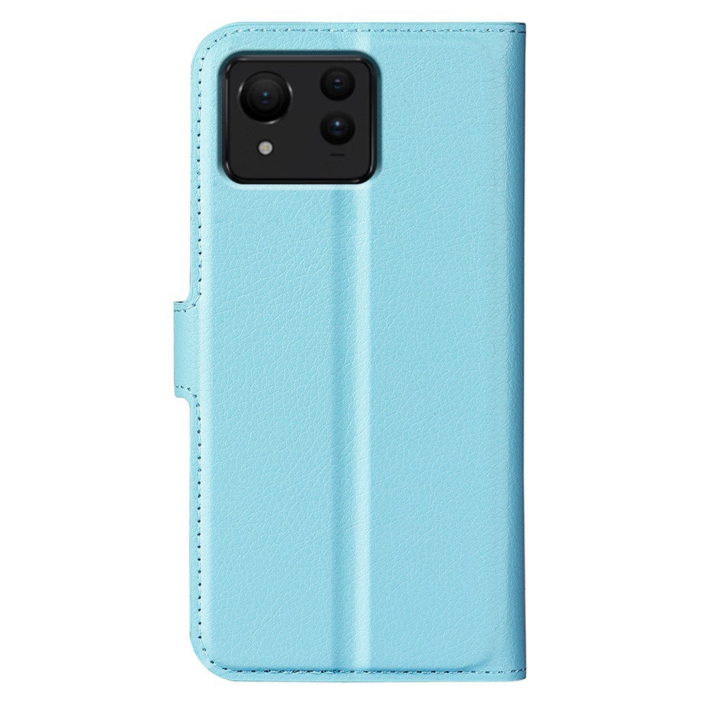 EIDERWOOD Asus Zenfone 11 Ultra PU Litchi Leather Flip Case with Wallet & Stand Function - Blue