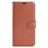 EIDERWOOD Asus Zenfone 11 Ultra PU Litchi Leather Flip Case with Wallet & Stand Function - Brown