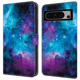 EIDERWOOD Google Pixel 9 Pro XL Leather Case w. Wallet & Kickstand - Starry Sky