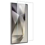 NORTHJO Samsung Galaxy S24 Ultra 2-in-1 Set Flexible Plastic Case with Tempered Glass Screen Protector - Transparent