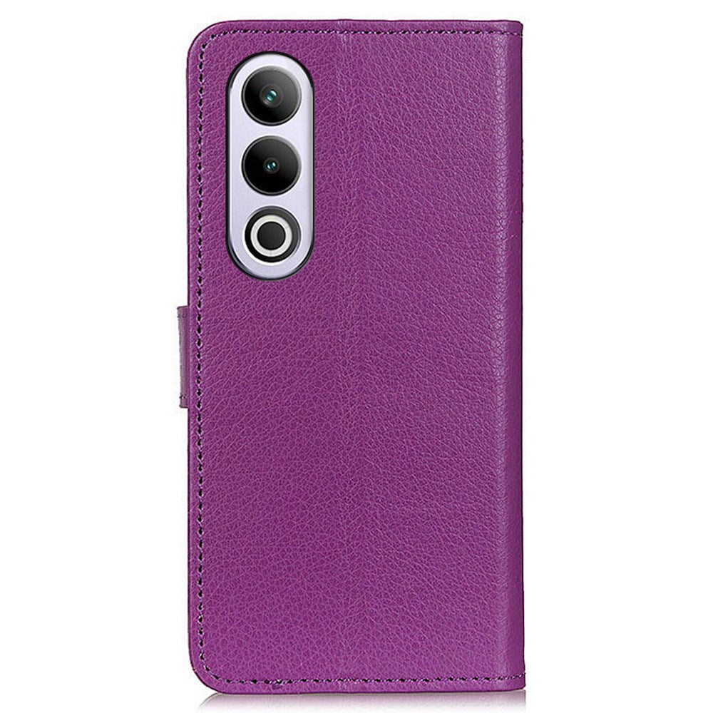 EIDERWOOD OnePlus Nord CE4 (5G) Litchi Leather Wallet Case - Purple