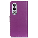 EIDERWOOD OnePlus Nord CE4 (5G) Litchi Leather Wallet Case - Purple