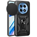 EIDERWOOD OnePlus 12R Tough Case with Kickstand & Cam Slider - Black