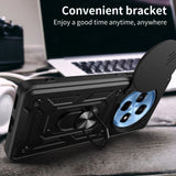 EIDERWOOD OnePlus 12R Tough Case with Kickstand & Cam Slider - Black