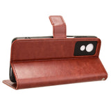 EIDERWOOD TCL 501 Faux Leather Flip Case with Stand & Wallet - Brown