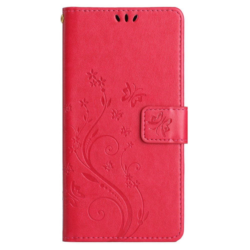 EIDERWOOD Google Pixel 9 / 9 Pro Butterflies Leather Wallet Case - Red