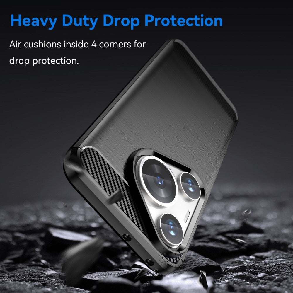 EIDERWOOD Huawei Pura 70 Pro / 70 Pro+ (Plus) Brushed Carbon Case - Black