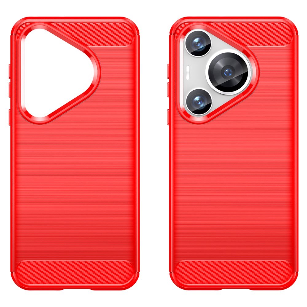 EIDERWOOD Huawei Pura 70 Pro / 70 Pro+ (Plus) Brushed Carbon Case - Red