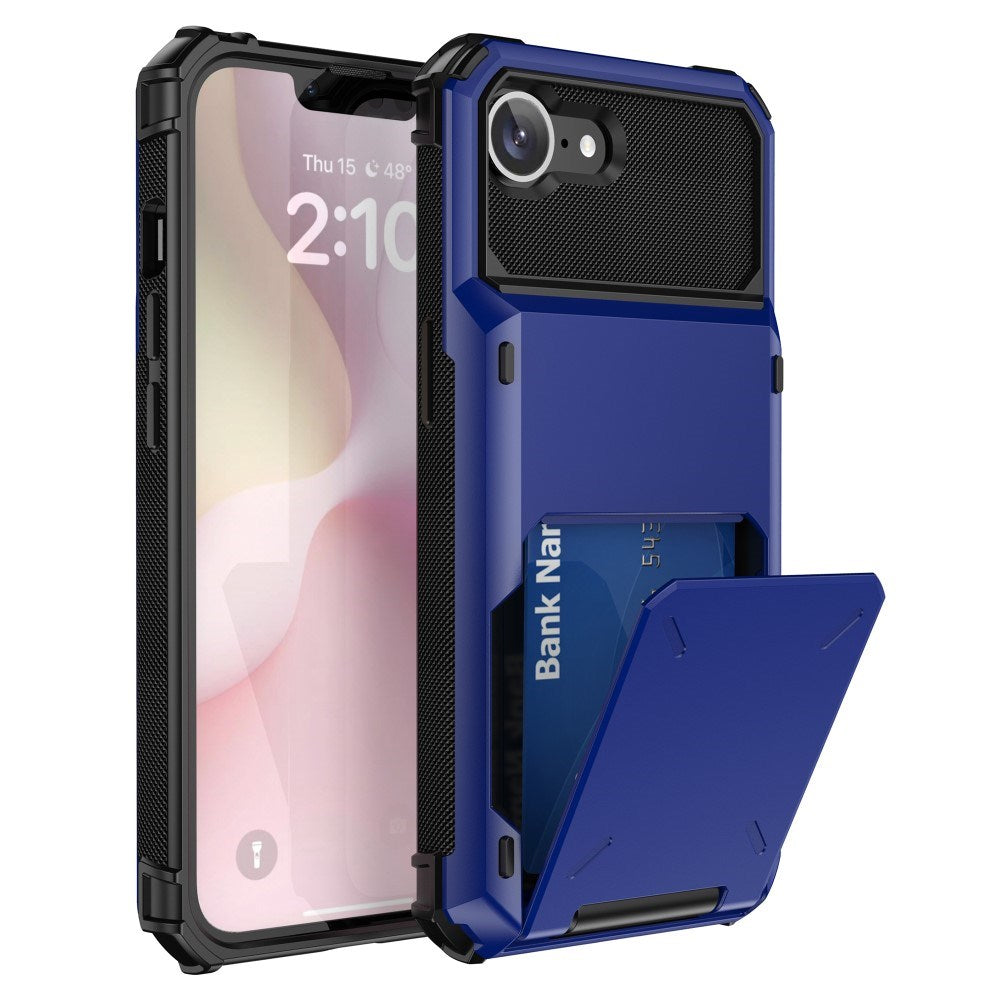 EIDERWOOD iPhone 17e / 16e Tough Case with Card Holder - Blue