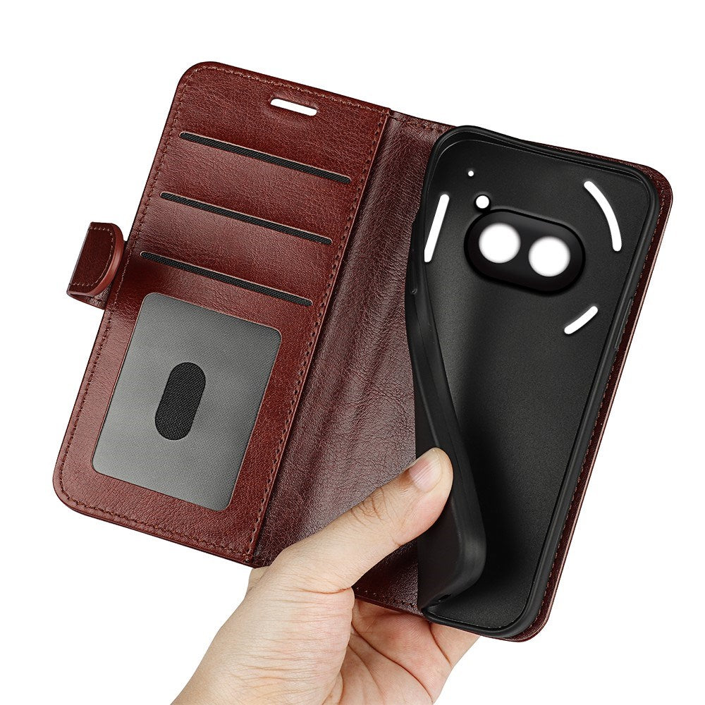 EIDERWOOD Nothing Phone (2a) / (2a) Plus Leather Flip Case with Wallet - Brown