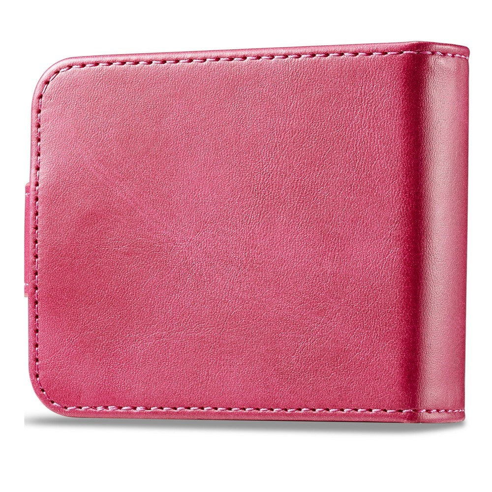 EIDERWOOD Samsung Galaxy Z Flip7 FE / Flip6 Faux Leather Flip Case with Cardholder & Stand Function - Pink