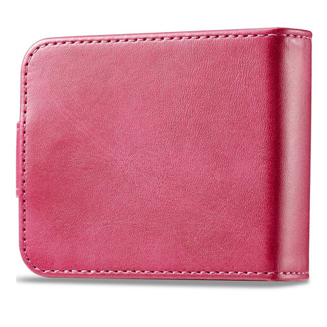 EIDERWOOD Samsung Galaxy Z Flip7 FE / Flip6 Faux Leather Flip Case with Cardholder & Stand Function - Pink