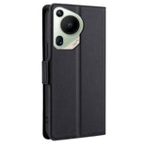 EIDERWOOD Huawei Pura 70 Ultra Flip Case in Faux Leather with Card Holder & Stand Function - Black