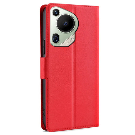 EIDERWOOD Huawei Pura 70 Ultra Flip Case in Faux Leather with Card Holder & Stand Function - Red