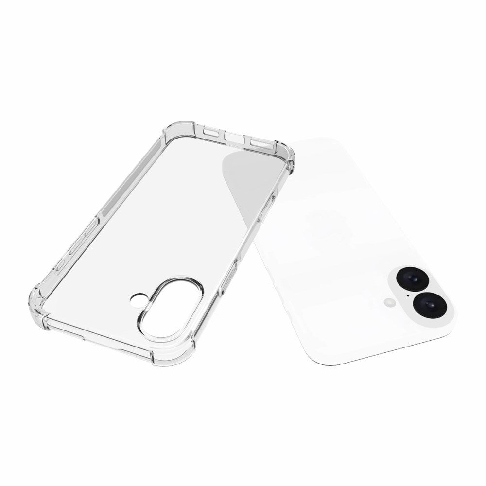 EIDERWOOD iPhone 16 Plus Flexible Plastic Back Cover with Strong Corners - Transparent